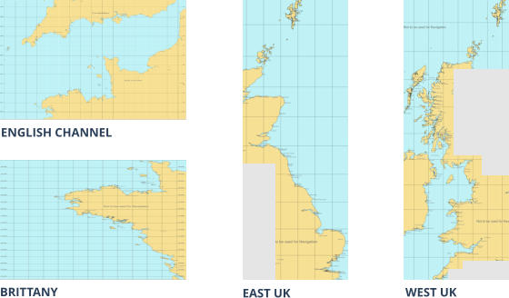 Map of the chart portfolio areas covered