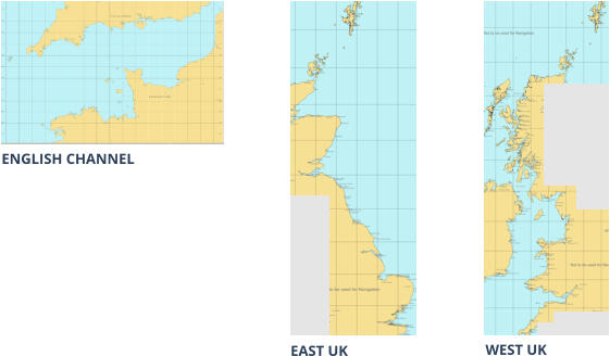 Map of the chart portfolio areas covered